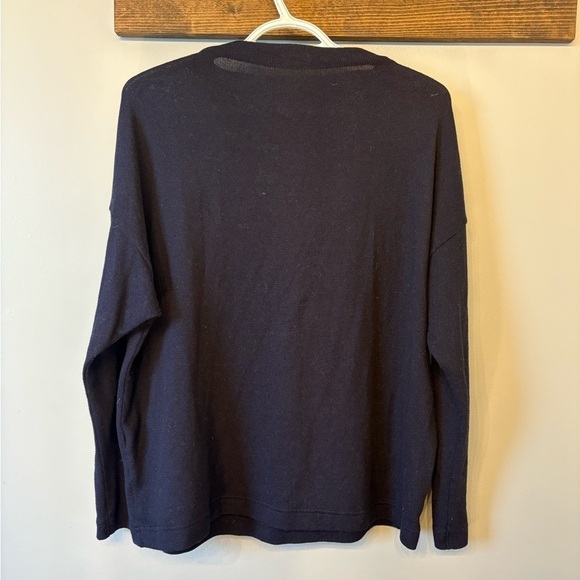 Uniqlo Navy Blue Cowl Neck Sweater size L - Picture 7 of 10